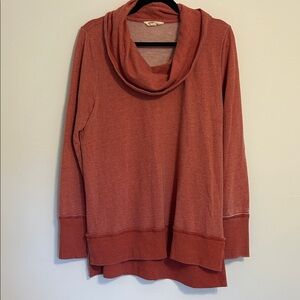 Lucky Brand Terracotta Cowl Neck Sweater
